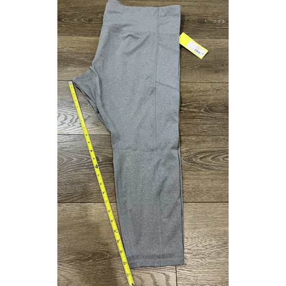 All in Motion Plus Size Sculpted High-Rise 7/8 Leggings 24" Charcoal gray 3x 122 - Picture 5 of 10